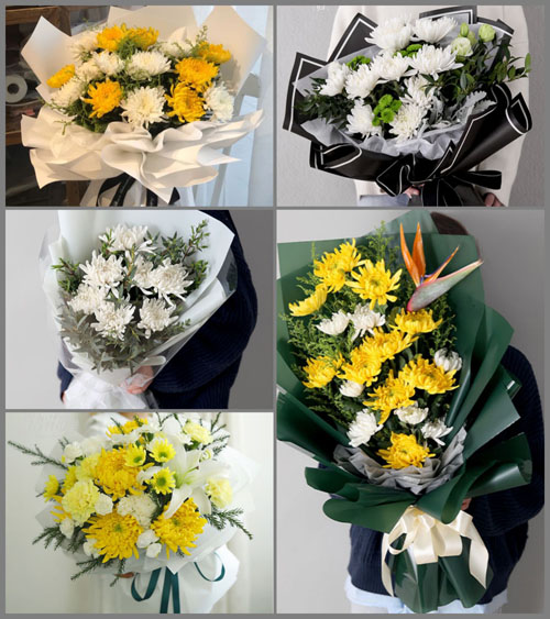 贵州遵义桐梓县花秋镇龙井沟村白事花束代送